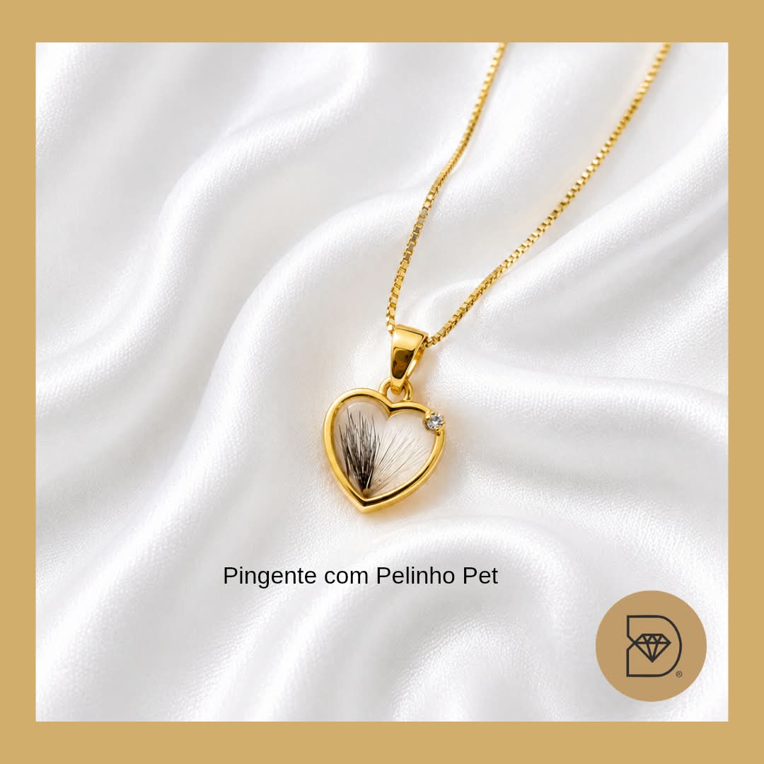 Colar com Pelinho Pet