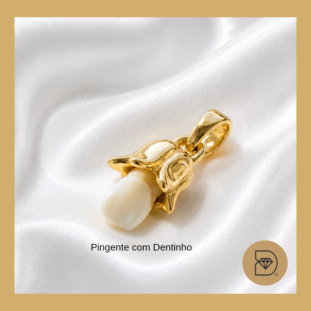 Colar com Tulipa Dentinho